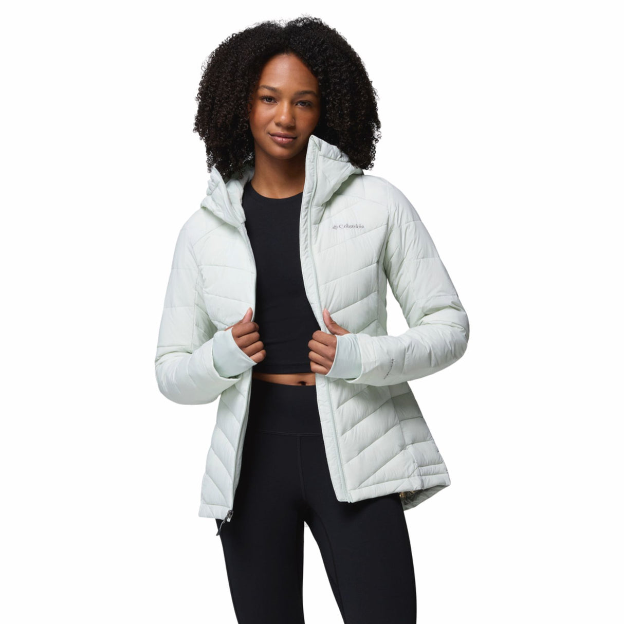 Columbia Women's Joy Peak II Hooded Jacket Tea Light / X-Small - 53 Degrees North