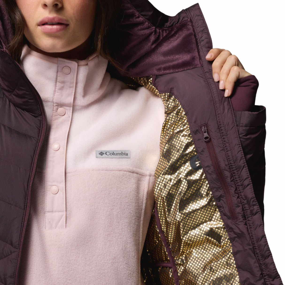 Columbia Women's Joy Peak II Hooded Jacket Tea Light / X-Small - 53 Degrees North