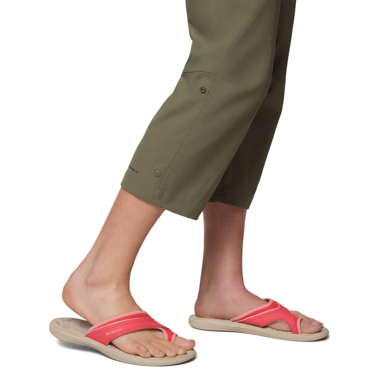 Columbia Women's Leslie Falls Capri Trousers Canoe / X-Small-Canoe / Small-Canoe / Medium-Canoe / Large-Canoe / X-Large - 53 Degrees North 