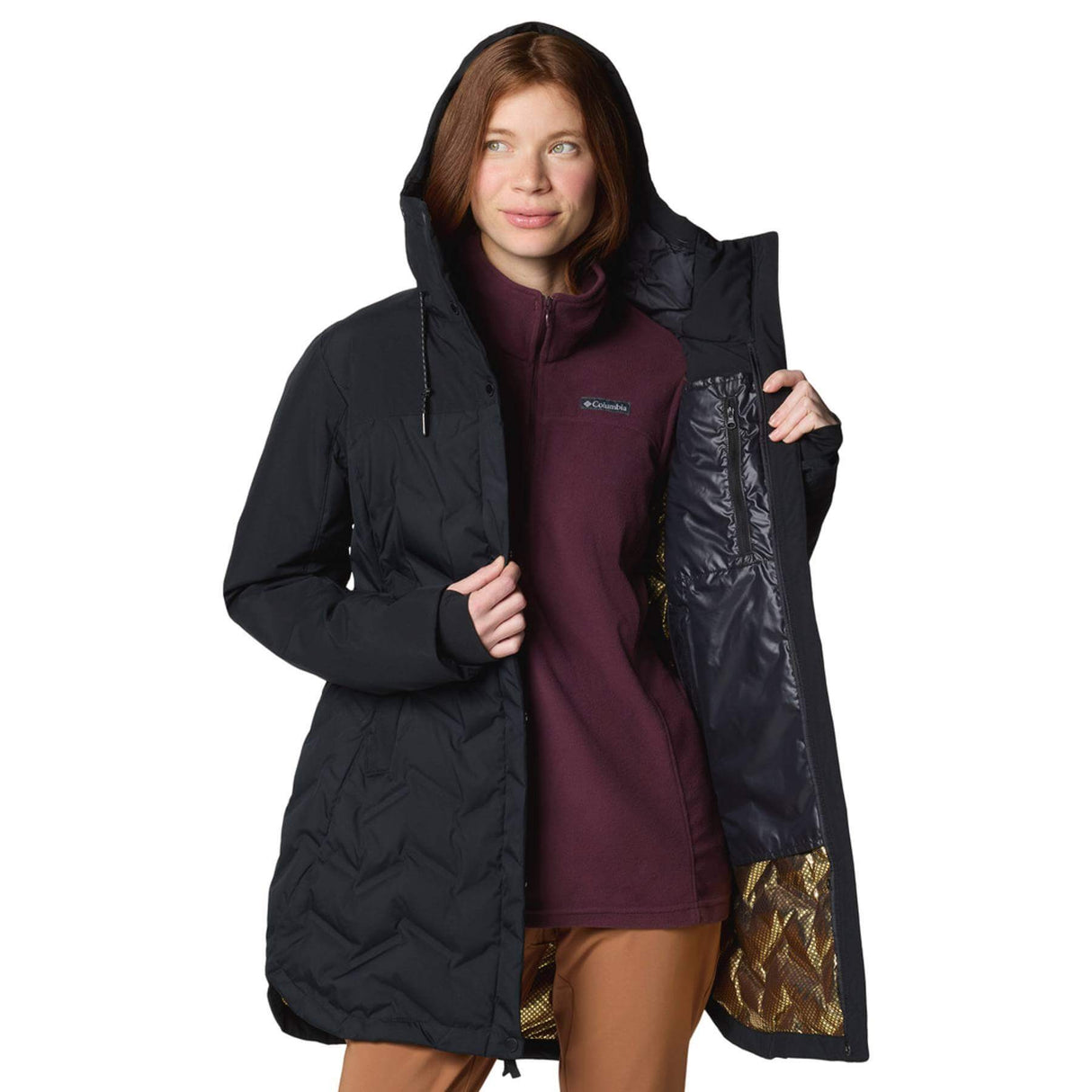 Columbia Women's Mountain Croo III Mid Down Jacket Tobacco/Camel Brown / X-Small-Tobacco/Camel Brown / Small-Tobacco/Camel Brown / Medium-Tobacco/Camel Brown / Large-Tobacco/Camel Brown / X-Large - 53 Degrees North 