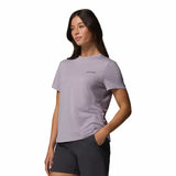 Columbia Women's Parsons Point Logo T-Shirt Lavender Pearl Heather / X-Small-Lavender Pearl Heather / Small-Lavender Pearl Heather / Medium-Lavender Pearl Heather / Large-Lavender Pearl Heather / X-Large - 53 Degrees North 