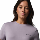 Columbia Women's Parsons Point Logo T-Shirt Lavender Pearl Heather / X-Small-Lavender Pearl Heather / Small-Lavender Pearl Heather / Medium-Lavender Pearl Heather / Large-Lavender Pearl Heather / X-Large - 53 Degrees North 