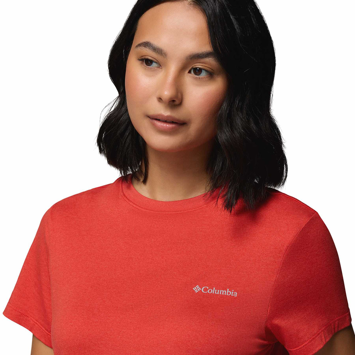 Columbia Women's Parsons Point Logo T-Shirt Lavender Pearl Heather / X-Small-Lavender Pearl Heather / Small-Lavender Pearl Heather / Medium-Lavender Pearl Heather / Large-Lavender Pearl Heather / X-Large - 53 Degrees North 