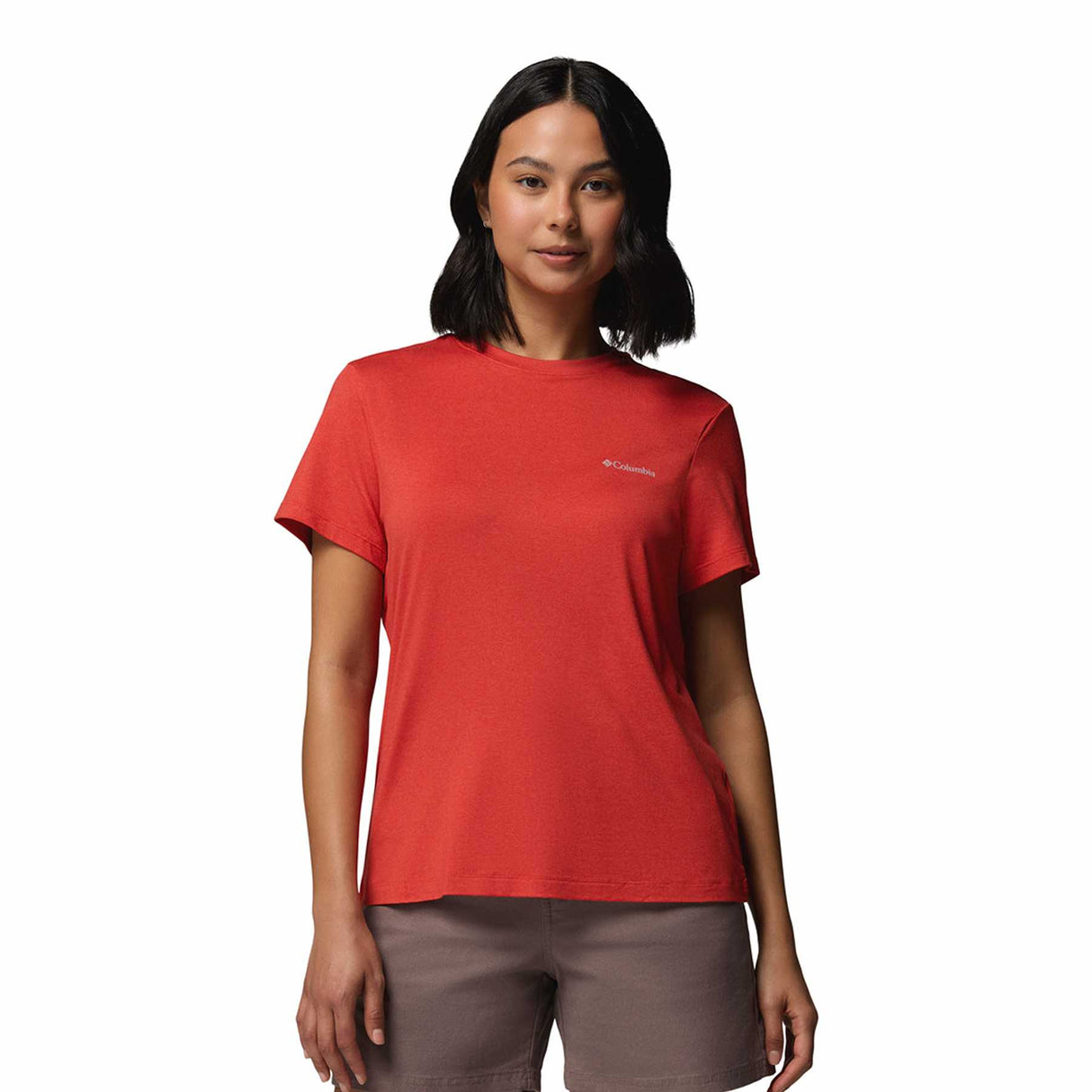 Columbia Women's Parsons Point Logo T-Shirt Lavender Pearl Heather / X-Small-Lavender Pearl Heather / Small-Lavender Pearl Heather / Medium-Lavender Pearl Heather / Large-Lavender Pearl Heather / X-Large - 53 Degrees North 