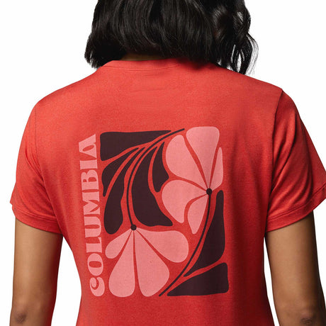 Columbia Women's Parsons Point T-Shirt White Heather/Floral Fun / X-Small-White Heather/Floral Fun / Small-White Heather/Floral Fun / Medium-White Heather/Floral Fun / Large-White Heather/Floral Fun / X-Large - 53 Degrees North 