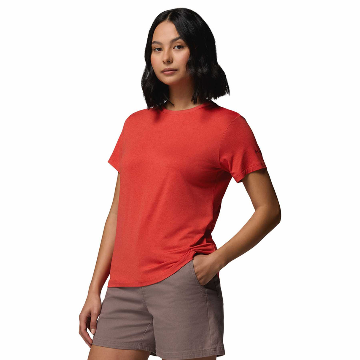 Columbia Women's Parsons Point T-Shirt White Heather/Floral Fun / X-Small-White Heather/Floral Fun / Small-White Heather/Floral Fun / Medium-White Heather/Floral Fun / Large-White Heather/Floral Fun / X-Large - 53 Degrees North 