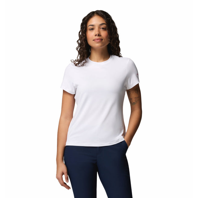 Columbia Women's Parsons Point T-Shirt White Heather/Floral Fun / X-Small-White Heather/Floral Fun / Small-White Heather/Floral Fun / Medium-White Heather/Floral Fun / Large-White Heather/Floral Fun / X-Large - 53 Degrees North 