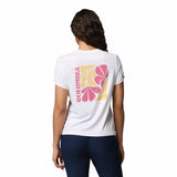 Columbia Women's Parsons Point T-Shirt White Heather/Floral Fun / X-Small-White Heather/Floral Fun / Small-White Heather/Floral Fun / Medium-White Heather/Floral Fun / Large-White Heather/Floral Fun / X-Large - 53 Degrees North 