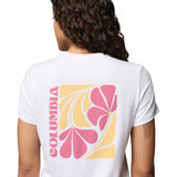 Columbia Women's Parsons Point T-Shirt White Heather/Floral Fun / X-Small-White Heather/Floral Fun / Small-White Heather/Floral Fun / Medium-White Heather/Floral Fun / Large-White Heather/Floral Fun / X-Large - 53 Degrees North 
