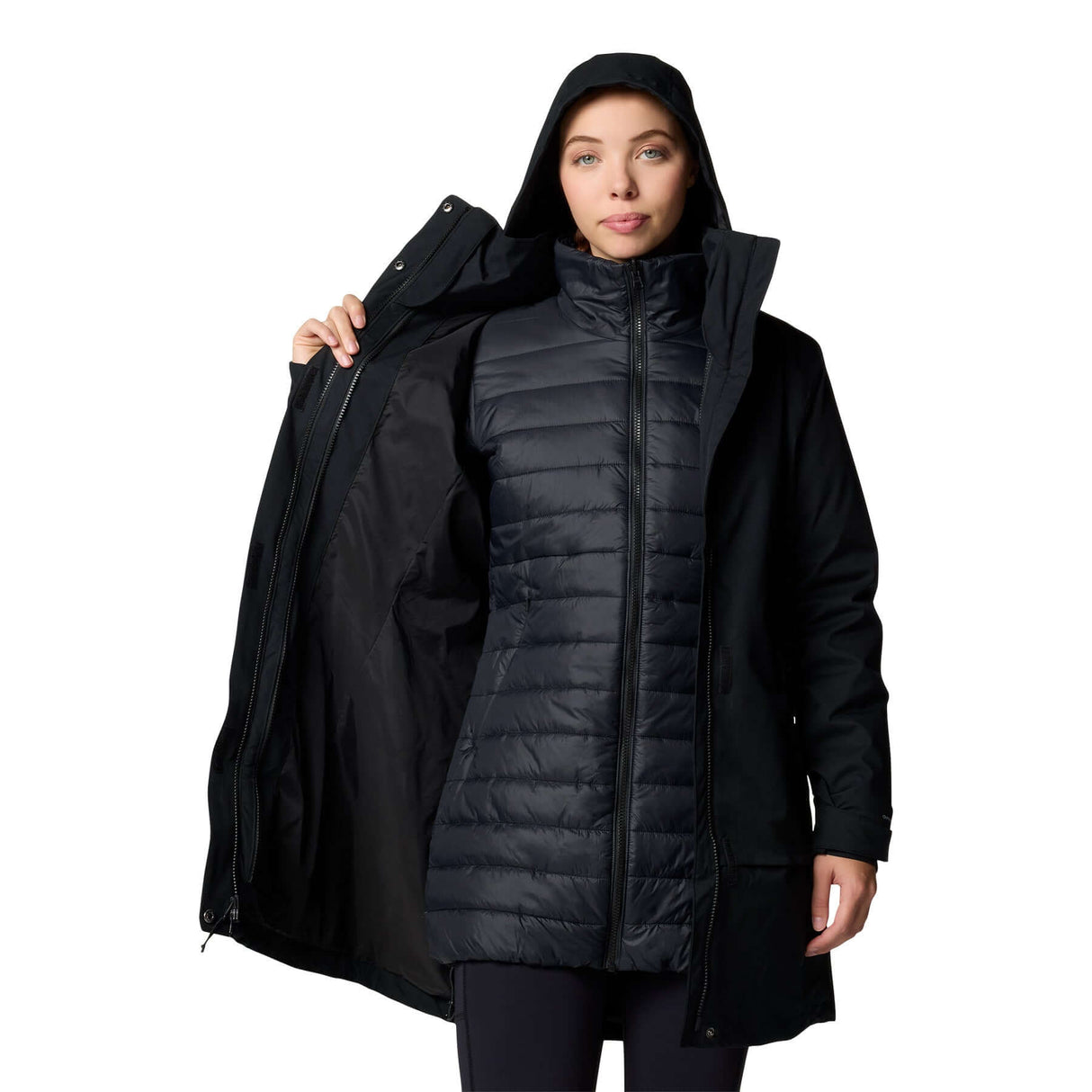 Columbia Women's Pulaski II Interchange Jacket Black / X-Small-Black / Small-Black / Medium-Black / Large-Black / X-Large - 53 Degrees North 