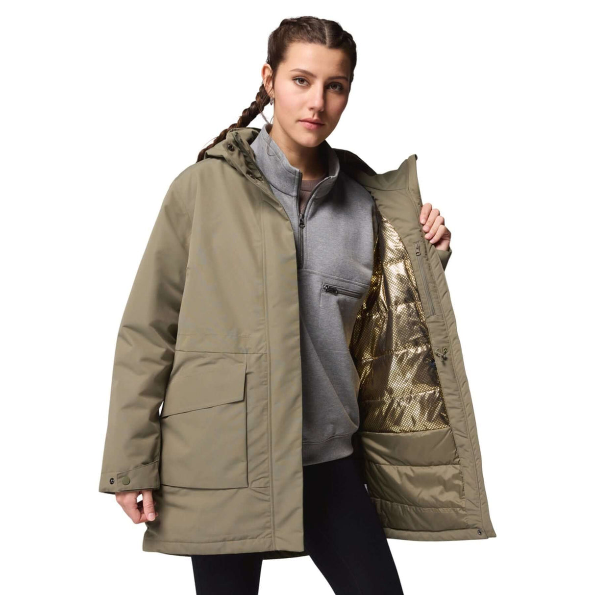 Columbia Women's Pulaski Waterproof Parka Dark Stone / X-Small-Dark Stone / Small-Dark Stone / Medium-Dark Stone / Large-Dark Stone / X-Large - 53 Degrees North 