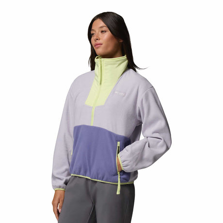 Columbia Women's Sequoia Grove Half Zip Fleece Sea Salt/Dark Stone/Ancient Fossil / X-Small-Sea Salt/Dark Stone/Ancient Fossil / Small-Sea Salt/Dark Stone/Ancient Fossil / Medium-Sea Salt/Dark Stone/Ancient Fossil / Large-Sea Salt/Dark Stone/Ancient Fossil / X-Large - 53 Degrees North 