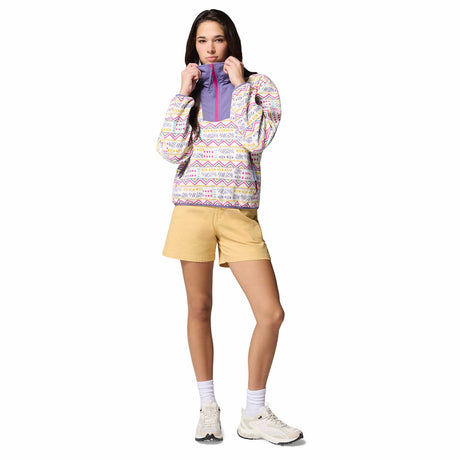 Columbia Women's Sequoia Grove Printed Half Zip Shale Purple Blossoming / X-Small-Shale Purple Blossoming / Small-Shale Purple Blossoming / Medium-Shale Purple Blossoming / Large-Shale Purple Blossoming / X-Large - 53 Degrees North 