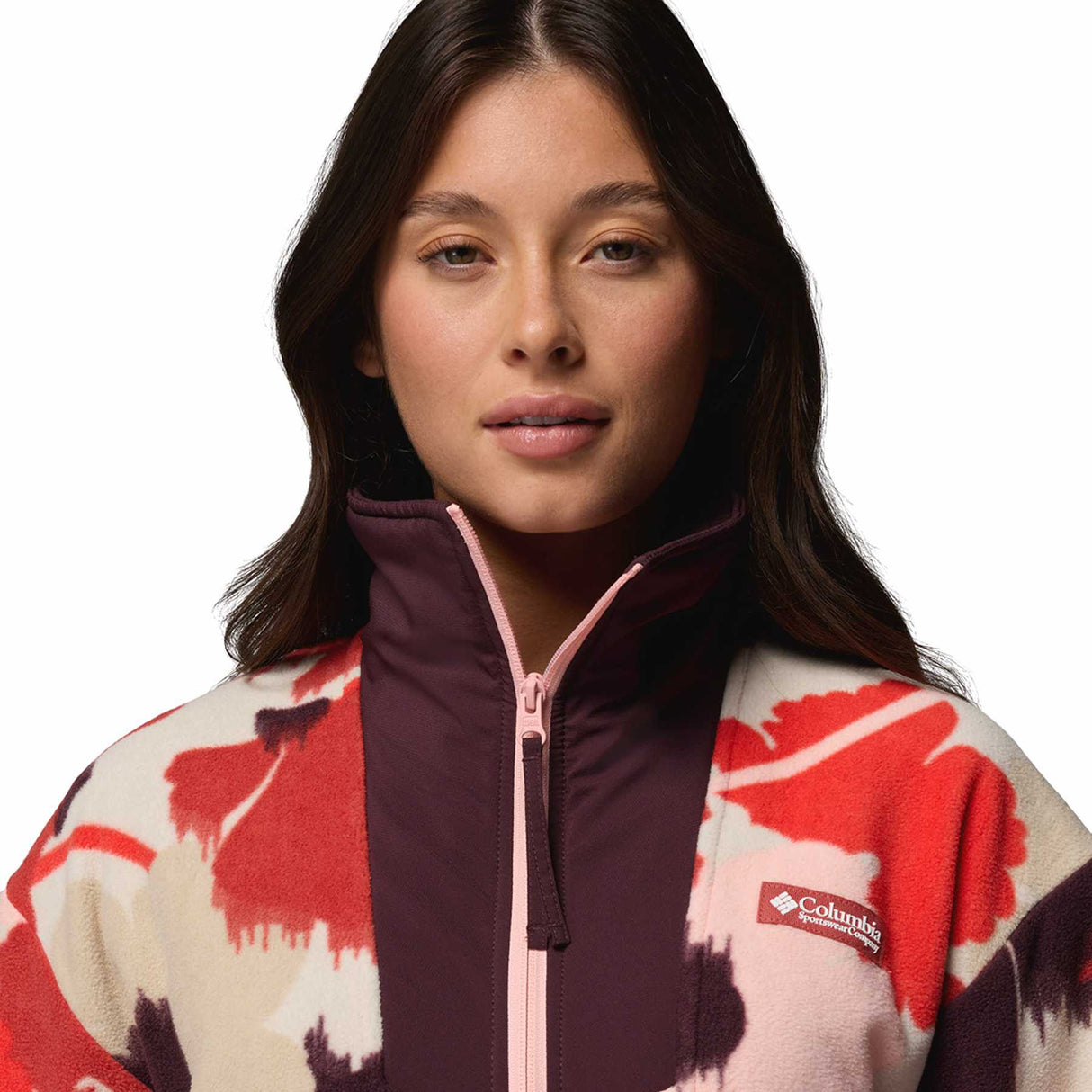 Columbia Women's Sequoia Grove Printed Half Zip Shale Purple Blossoming / X-Small-Shale Purple Blossoming / Small-Shale Purple Blossoming / Medium-Shale Purple Blossoming / Large-Shale Purple Blossoming / X-Large - 53 Degrees North 