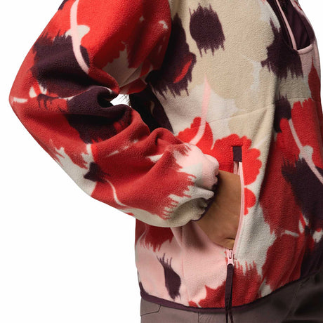 Columbia Women's Sequoia Grove Printed Half Zip Shale Purple Blossoming / X-Small-Shale Purple Blossoming / Small-Shale Purple Blossoming / Medium-Shale Purple Blossoming / Large-Shale Purple Blossoming / X-Large - 53 Degrees North 