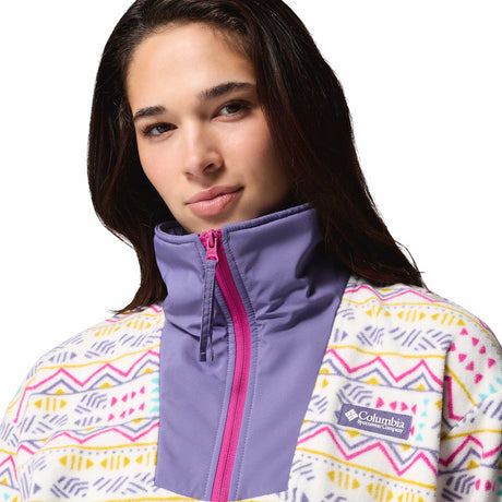 Columbia Women's Sequoia Grove Printed Half Zip Shale Purple Blossoming / X-Small-Shale Purple Blossoming / Small-Shale Purple Blossoming / Medium-Shale Purple Blossoming / Large-Shale Purple Blossoming / X-Large - 53 Degrees North 