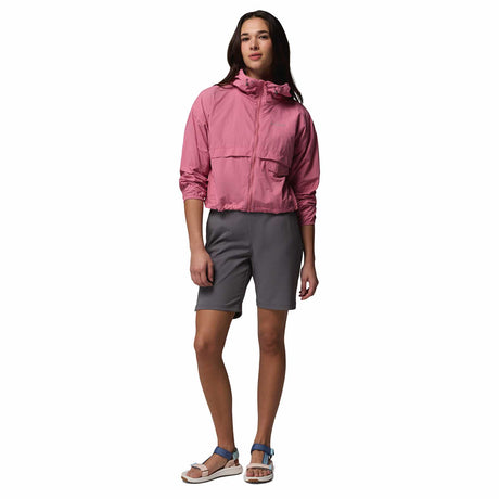 Columbia Women's Spire Valley Cropped Windbreaker Rosette / X-Small-Rosette / Small-Rosette / Medium-Rosette / Large-Rosette / X-Large - 53 Degrees North 