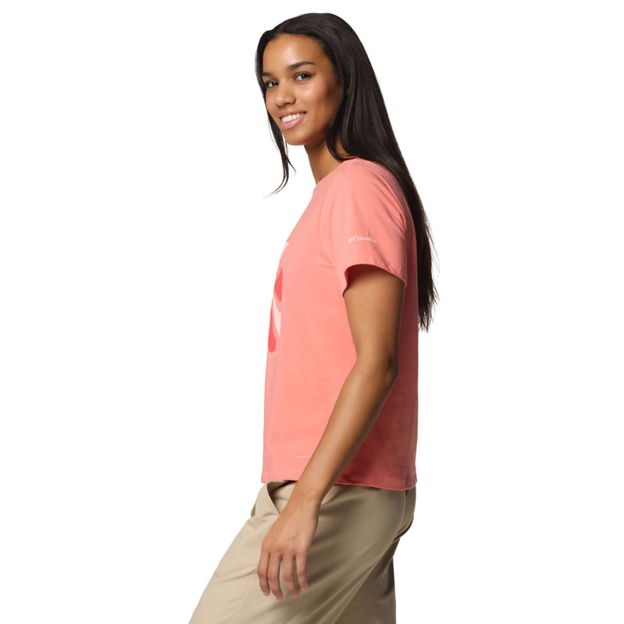 Columbia Women's Sun Trek Graphic T-Shirt Alpenglow/Wavy Rays / X-Small - 53 Degrees North