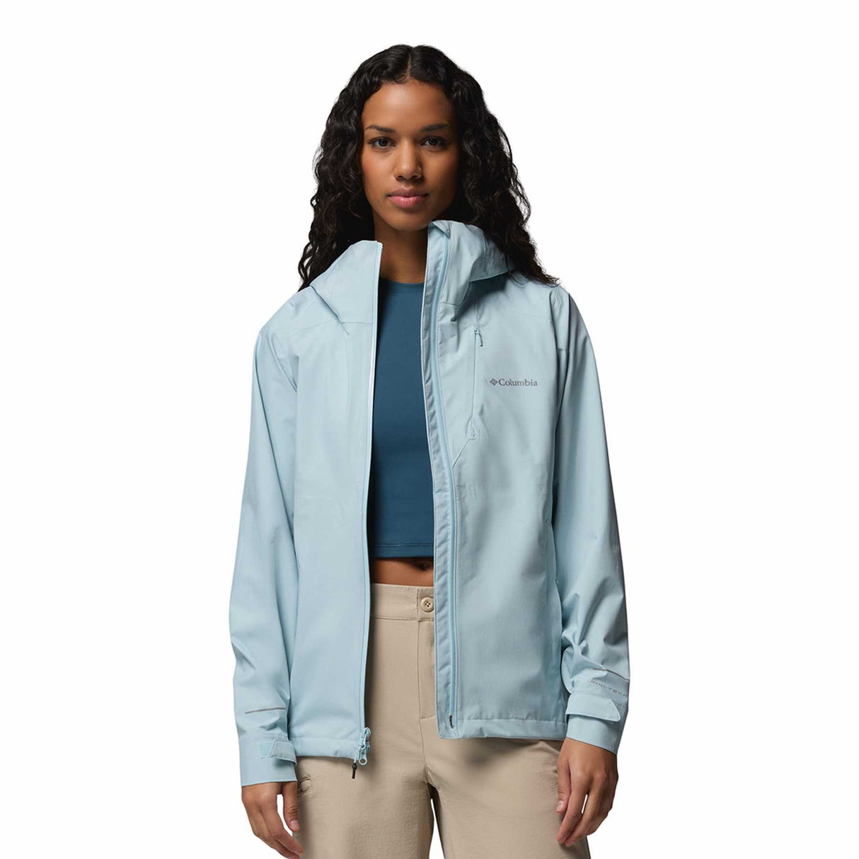 Columbia Women's Trailborne 2.5L Waterproof Shell Jacket Marine Light / X-Small-Marine Light / Small-Marine Light / Medium-Marine Light / Large-Marine Light / X-Large - 53 Degrees North 