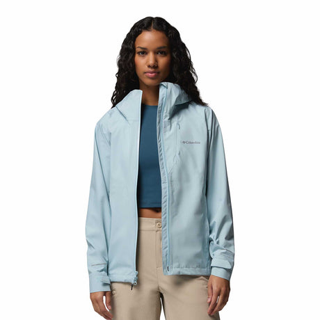 Columbia Women's Trailborne 2.5L Waterproof Shell Jacket Marine Light / X-Small-Marine Light / Small-Marine Light / Medium-Marine Light / Large-Marine Light / X-Large - 53 Degrees North 