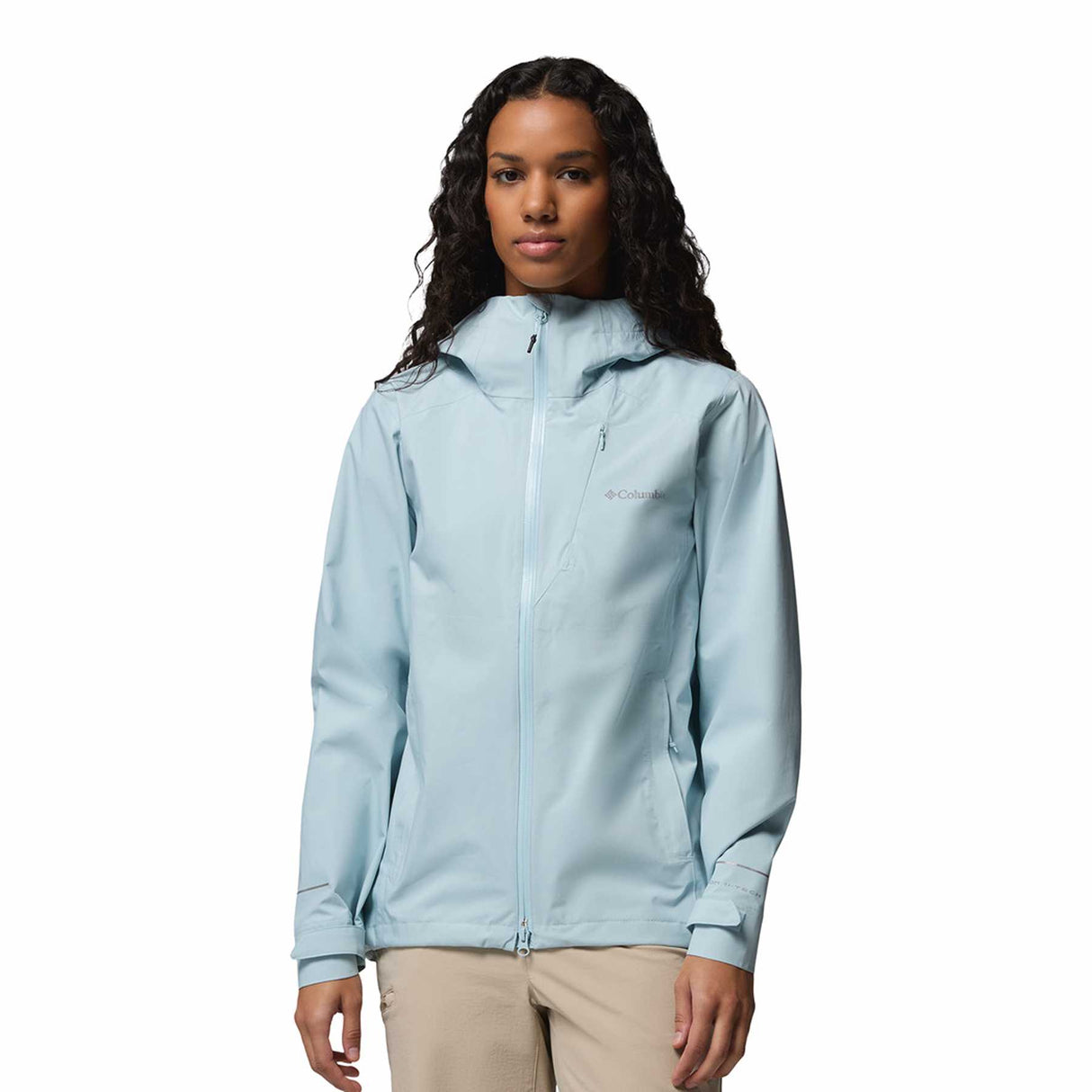Columbia Women's Trailborne 2.5L Waterproof Shell Jacket Marine Light / X-Small-Marine Light / Small-Marine Light / Medium-Marine Light / Large-Marine Light / X-Large - 53 Degrees North 