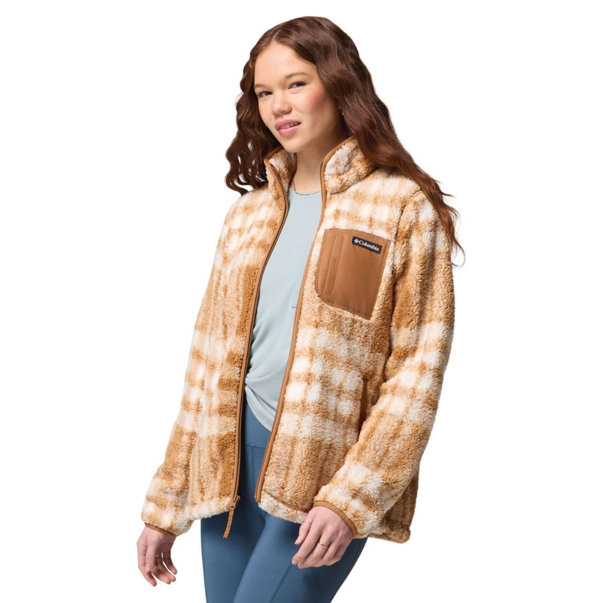 Columbia Women's West Bend Print Fleece Jacket Black Herringplaid / X-Small-Black Herringplaid / Small-Black Herringplaid / Medium-Black Herringplaid / Large-Black Herringplaid / X-Large - 53 Degrees North 