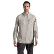 Craghoppers Men's NosiLife Adventure III Long-Sleeve Shirt Parchment / Small - 53 Degrees North