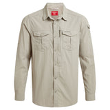 Craghoppers Men's NosiLife Adventure III Long-Sleeve Shirt Parchment / Small - 53 Degrees North