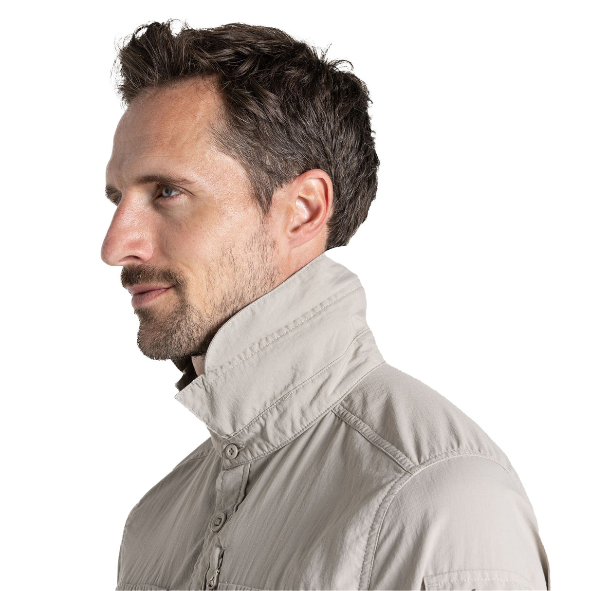 Craghoppers Men's NosiLife Adventure III Long-Sleeve Shirt Parchment / Small - 53 Degrees North