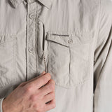 Craghoppers Men's NosiLife Adventure III Long-Sleeve Shirt Parchment / Small - 53 Degrees North