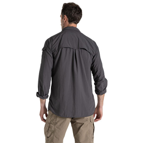 Craghoppers Men's NosiLife Adventure III Long-Sleeve Shirt Parchment / Small - 53 Degrees North