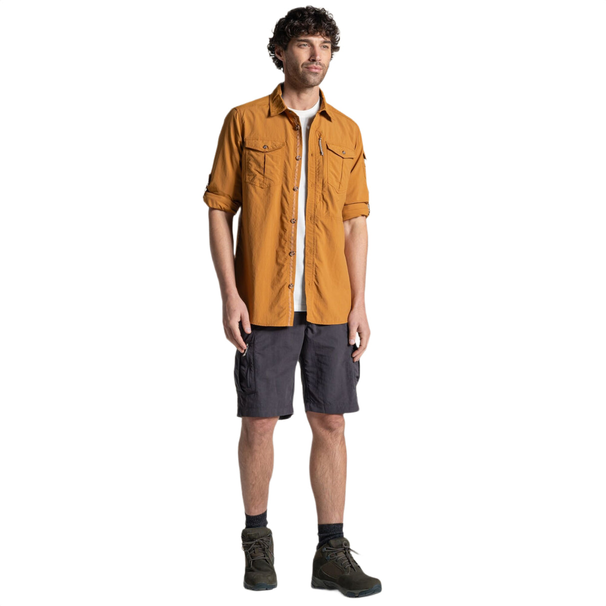 Craghoppers Men's NosiLife Adventure III Long-Sleeve Shirt Parchment / Small - 53 Degrees North