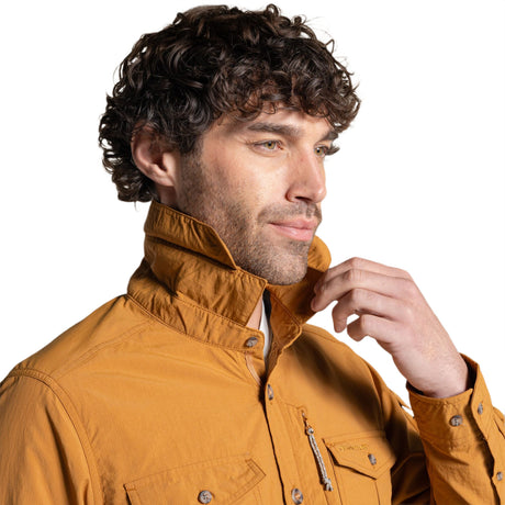 Craghoppers Men's NosiLife Adventure III Long-Sleeve Shirt Parchment / Small - 53 Degrees North