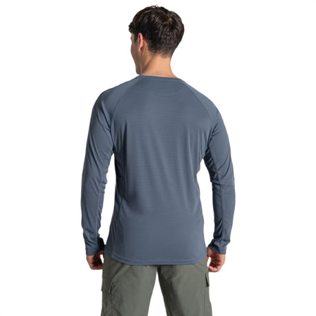 Craghoppers Men's NosiLife Solarshield+ Long-Sleeve T-Shirt Dark Sahara / Small - 53 Degrees North