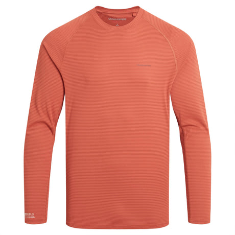 Craghoppers Men's NosiLife Solarshield+ Long-Sleeve T-Shirt Dark Sahara / Small - 53 Degrees North