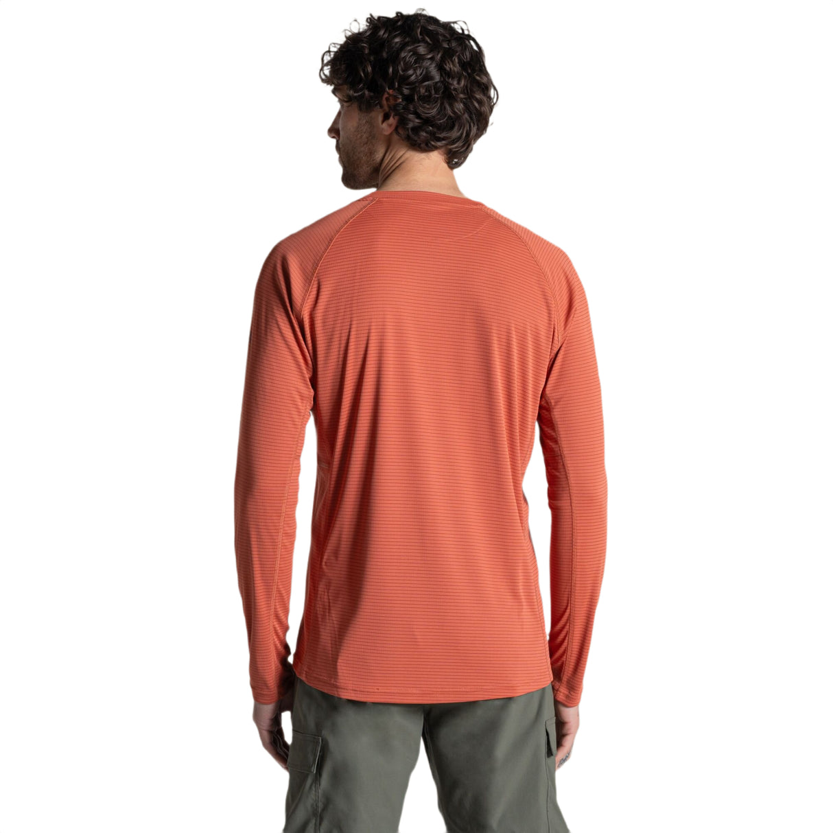 Craghoppers Men's NosiLife Solarshield+ Long-Sleeve T-Shirt Dark Sahara / Small - 53 Degrees North