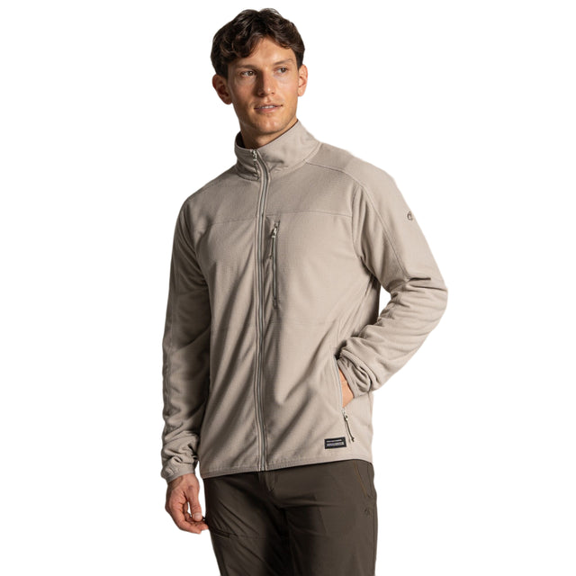 Craghoppers Men's NosiLife Spry Fleece Jacket Parchment / Small - 53 Degrees North