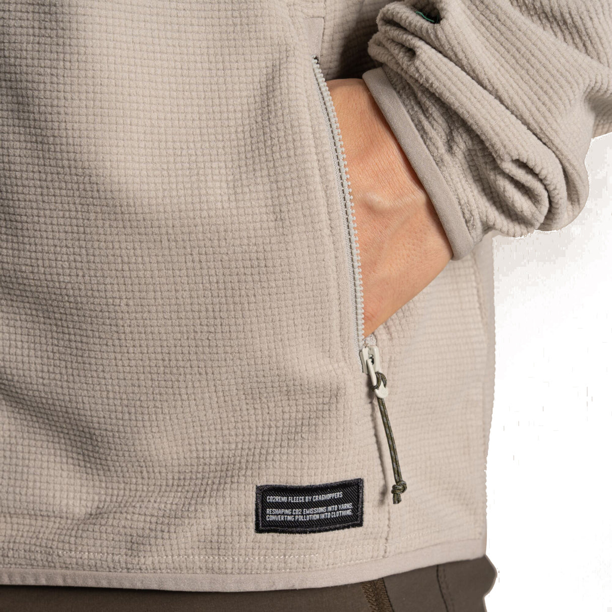Craghoppers Men's NosiLife Spry Fleece Jacket Parchment / Small - 53 Degrees North
