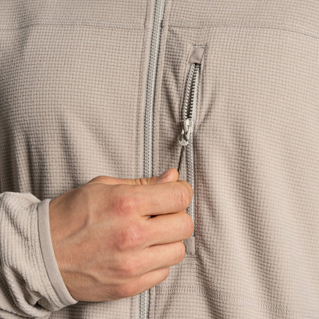 Craghoppers Men's NosiLife Spry Fleece Jacket Parchment / Small - 53 Degrees North