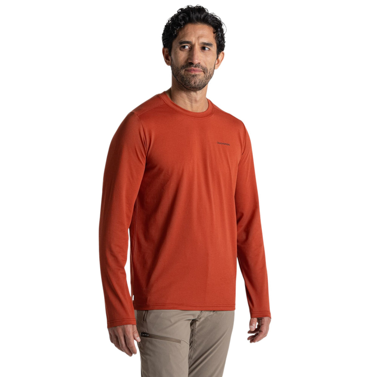 Craghoppers Men's Nosilife Abel Long Sleeve T-Shirt Lichen Green / Small-Lichen Green / Medium-Lichen Green / Large-Lichen Green / X-Large-Lichen Green / XX-Large - 53 Degrees North 