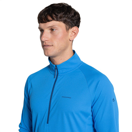 Craghoppers Men's Nosilife Solarshield+ Half Zip Top Cardamon / Small-Cardamon / Medium-Cardamon / Large-Cardamon / X-Large-Azure Sky / Small - 53 Degrees North 