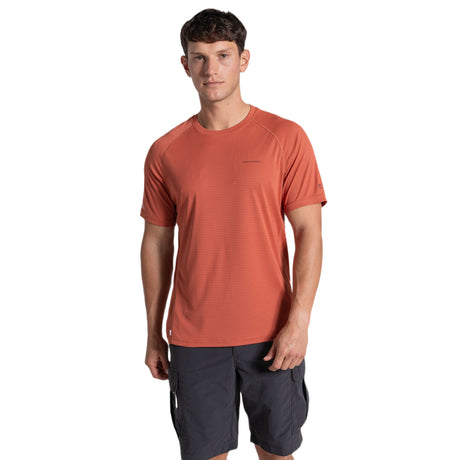 Craghoppers Men's Nosilife Solarshield+ T-Shirt Dark Sahara / Small-Dark Sahara / Medium-Dark Sahara / Large-Dark Sahara / X-Large-Azure Sky / Small - 53 Degrees North 