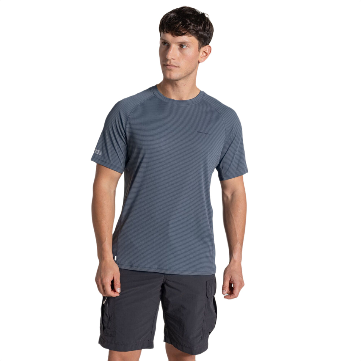 Craghoppers Men's Nosilife Solarshield+ T-Shirt Dark Sahara / Small-Dark Sahara / Medium-Dark Sahara / Large-Dark Sahara / X-Large-Azure Sky / Small - 53 Degrees North 