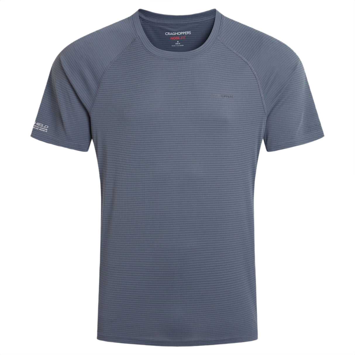 Craghoppers Men's Nosilife Solarshield+ T-Shirt Dark Sahara / Small-Dark Sahara / Medium-Dark Sahara / Large-Dark Sahara / X-Large-Azure Sky / Small - 53 Degrees North 
