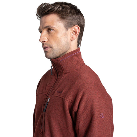 Craghoppers Men's Torney Half Zip Fleece Red Jasper / Small-Red Jasper / Medium-Red Jasper / Large-Red Jasper / X-Large-Red Jasper / XX-Large - 53 Degrees North 