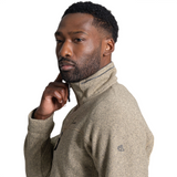 Craghoppers Men's Torney III Half Zip Fleece Khaki Oak / Small - 53 Degrees North