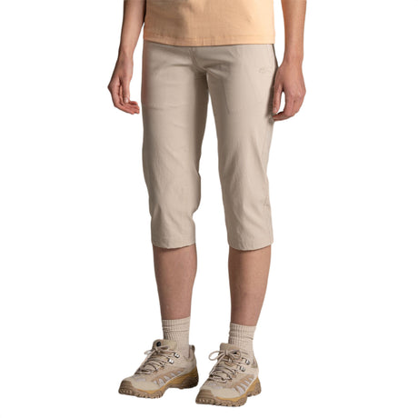 Craghoppers Women's Kiwi Pro II Crop Trousers Oyster / X-Small-Oyster / Small-Oyster / Medium-Oyster / Large-Oyster / X-Large - 53 Degrees North 