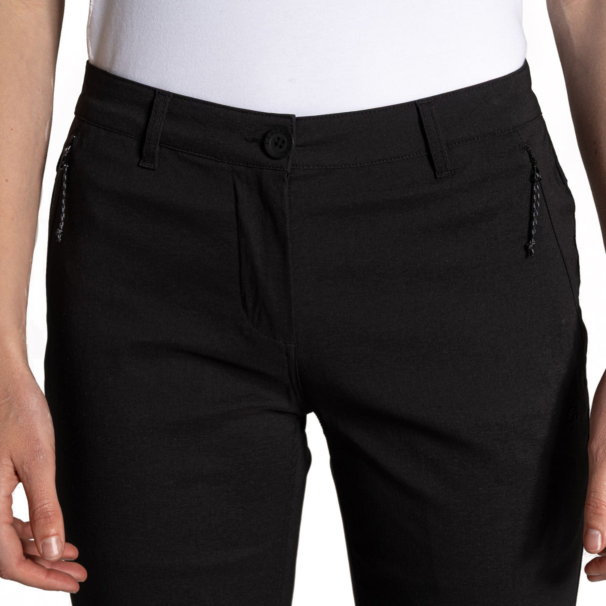 Craghoppers Women's Kiwi Pro II Crop Trousers Oyster / X-Small-Oyster / Small-Oyster / Medium-Oyster / Large-Oyster / X-Large - 53 Degrees North 