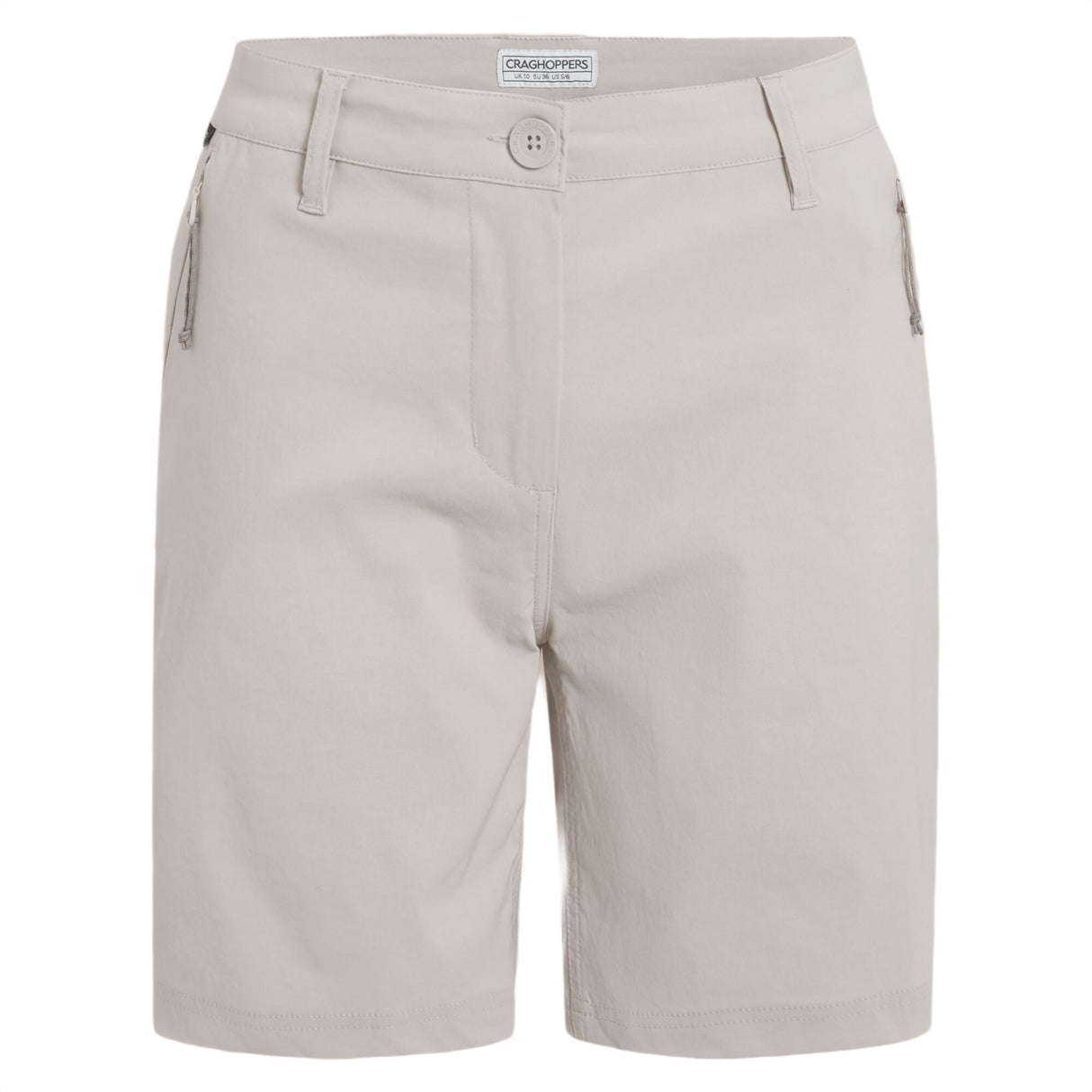 Craghoppers Women's Kiwi Pro III Shorts Oyster / X-Small-Oyster / Small-Oyster / Medium-Oyster / Large-Oyster / X-Large - 53 Degrees North 