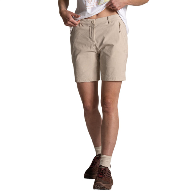Craghoppers Women's Kiwi Pro III Shorts Oyster / X-Small-Oyster / Small-Oyster / Medium-Oyster / Large-Oyster / X-Large - 53 Degrees North 